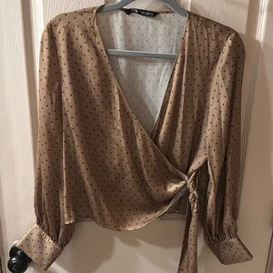 Zara wrapped top